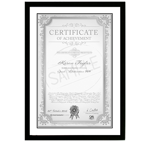 online photography course certificate