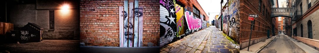 wall alleyway graffitti light night urban art spray paint street photography portrait city people camera subject light how to tutorial guide