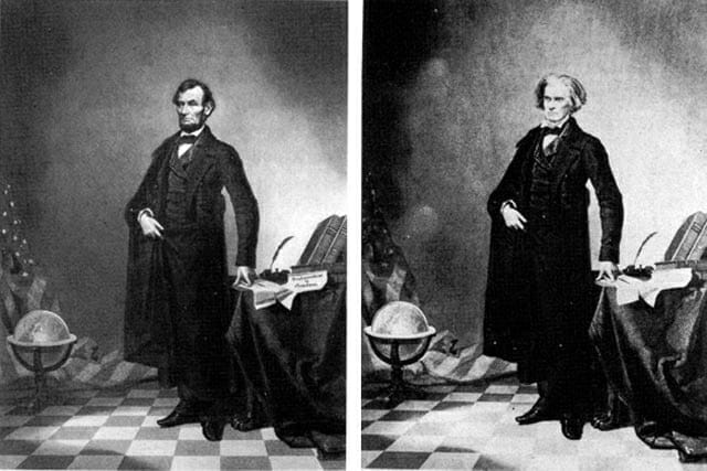 Iconic:  Abraham Lincoln by Thomas Hicks (1860) /  John Calhoun by Thomas Hicks (1852)