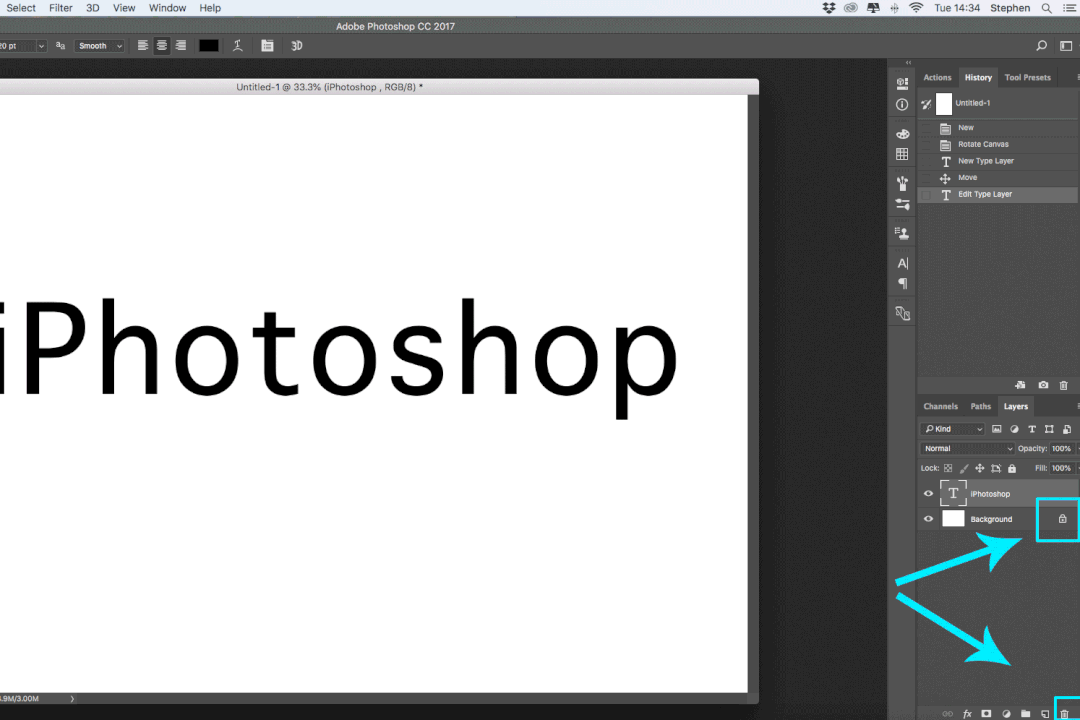 screenshot photoshop iphotoshop logo text layers panel