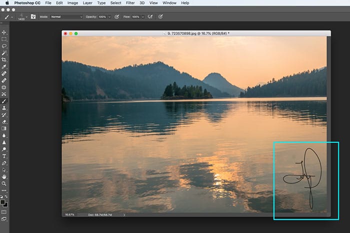 How to Create a Logo / Watermark on a Photo using Photoshop by iPhotography.com