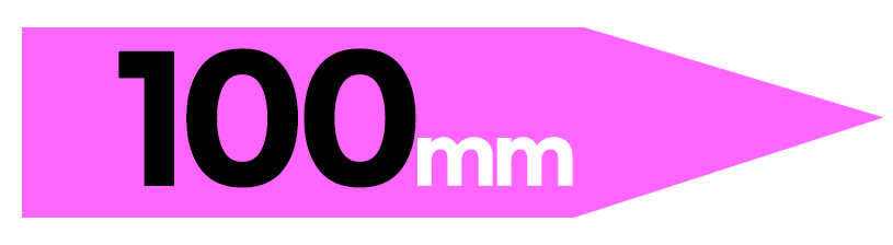 pink arrow 100mm crop