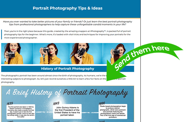 iphotography portrait blog example Feedback