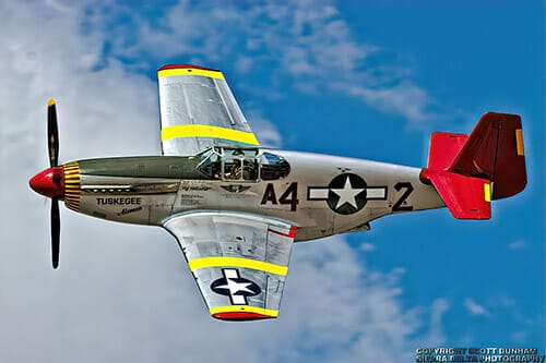 Scott Dunham Copyright 2020 Aviation photography P-51C Red Mustang