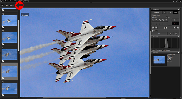Scott Dunham Copyright 2020 Aviation photography editing screenshot step 2
