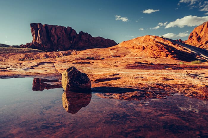 valley of fire at sunset