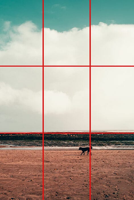 beach rule of thirds example