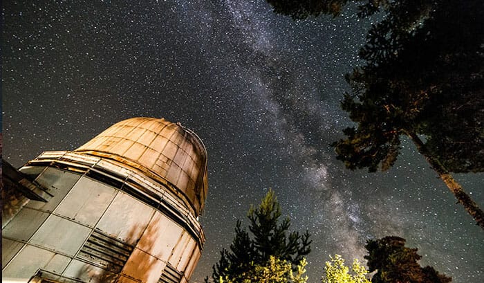 lighthouse with astrophotography