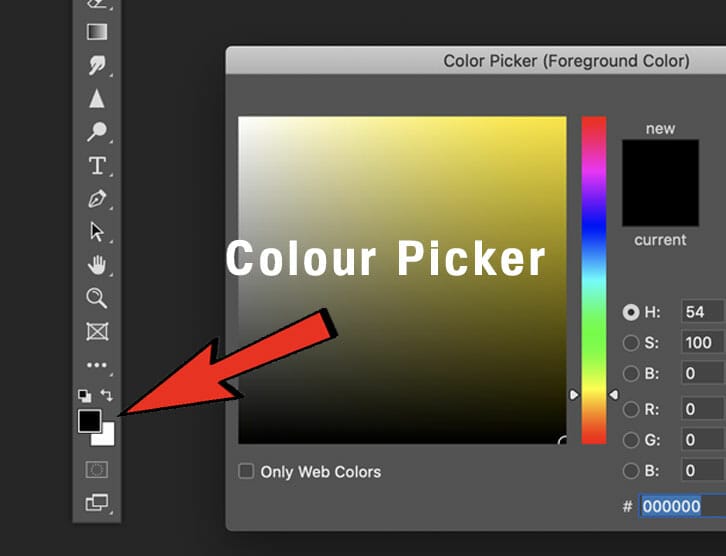 colour picker photoshop clone photography