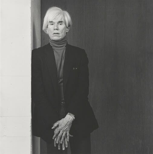 unnamed andy warhol leaning on a wall