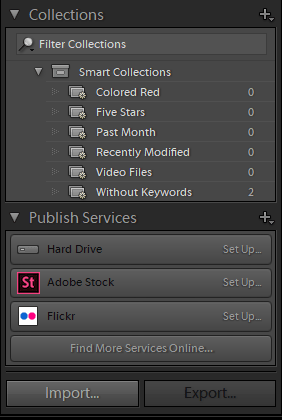 1. Catalogues Lightroom and Luminar iPhotography