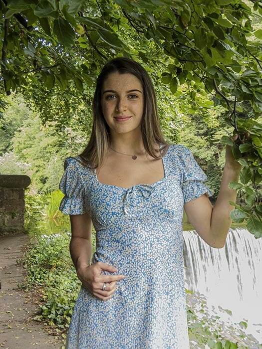 IMG_0247 Andrea holding a branch by Avril McPherson my first photo shoot Copyright 2020