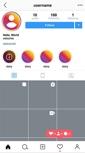 Instagram image size example 