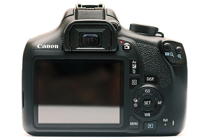 Canon Camera DSLR Button Layout Example
