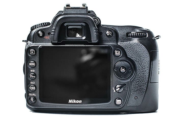 Nikon Camera DSLR Button Layout Example