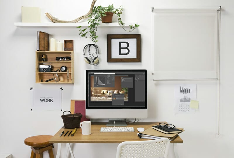 The,Office,Of,A,Creative,Entrepreneur./,Modern,Creative,Workspace.