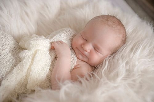 portrait of adorable sleeping newborn baby boy, newborn photography