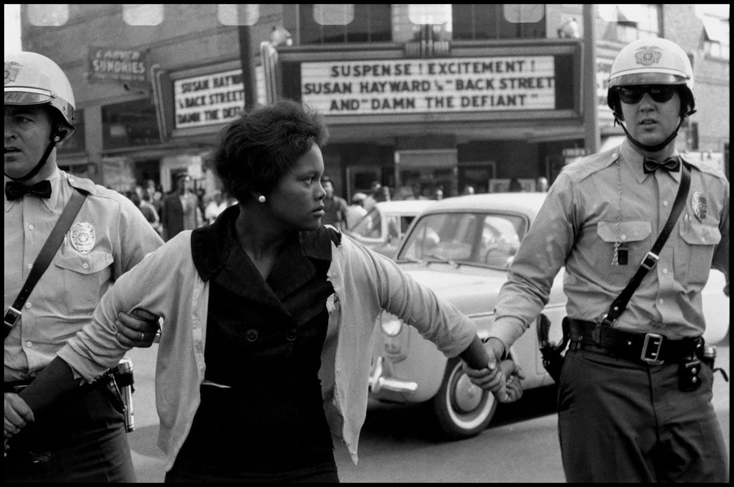Image: USA. Alabama. Birmingham. 1963. Arrest of a demonstrator. "Damn the Defiant!" (Copyright Bruce Davidson)