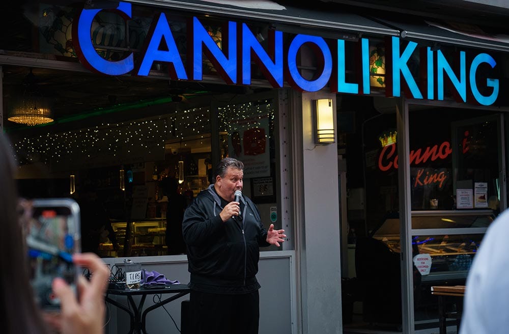 The famous Cannoli King giving us a song!
