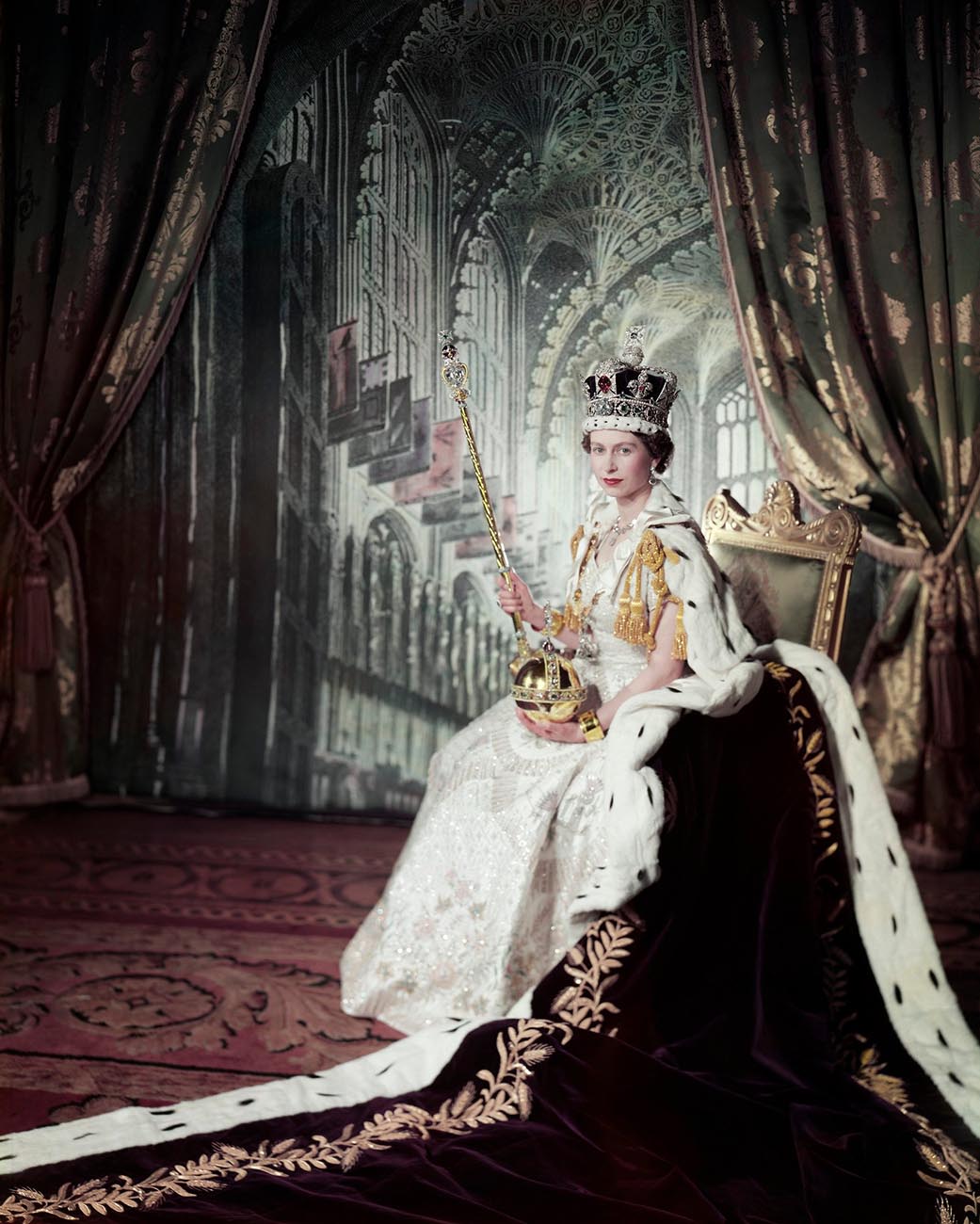 Cecil Beaton (1904-80) - Queen Elizabeth II (b.1926) on her Coronation Day