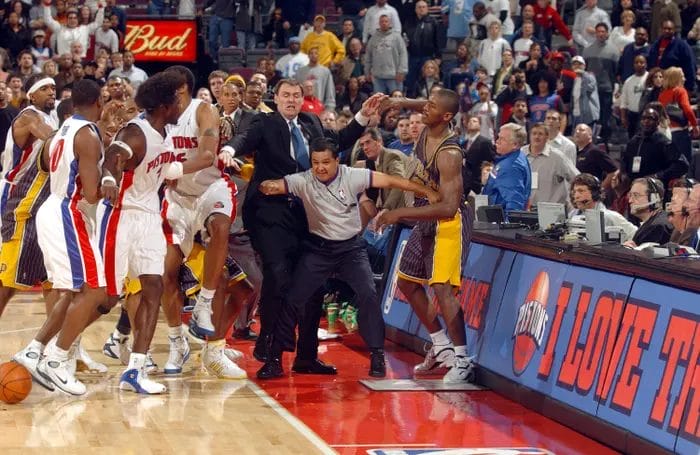 Image: The Malice at the Palace (2004) Copyright Allen Einstein / Getty Images