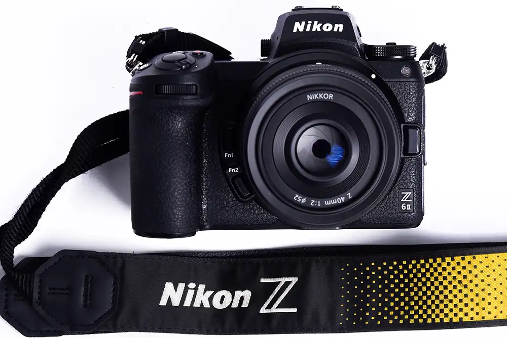 Image of a Nikon Z6 II camera on a white background