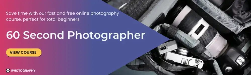 60 Second Photographer Course Advert H