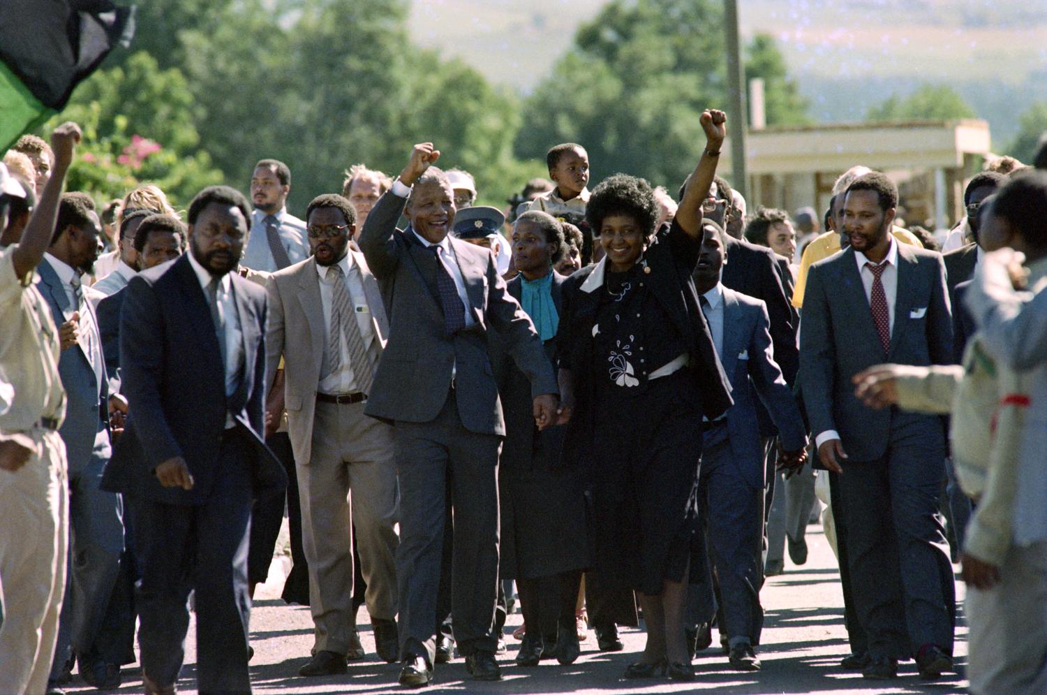 Nelson Mandela walks free (1990)