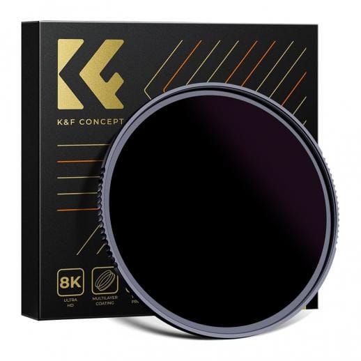 K&F Concept 52mm ND100000 Solar Filter, 16.6-Stop Solid Neutral Density Filter for DSLR Camera Nano-X Series