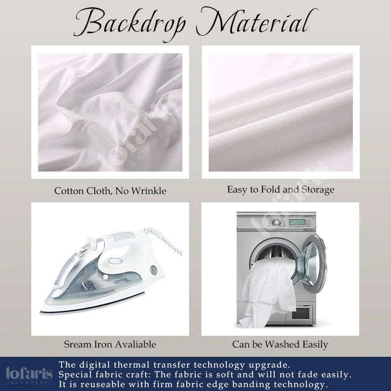 Information sheet about how to prepare your photography backdrop material for us. By Lofaris Backdrops (Copyright)